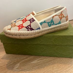 Gucci pilar espadrille multicolor size 39